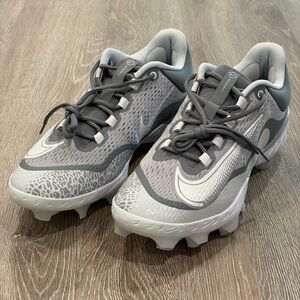 Nike Alpha Huarache Elite 4 Low MCS Baseball Cleats Mens 13 Grey DX6962-012